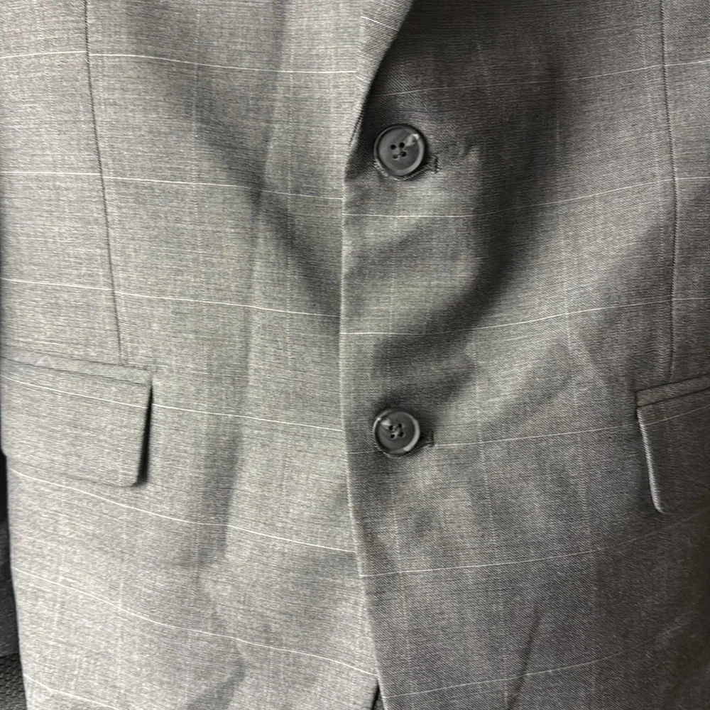 Saddlebred Gray Sport Coat Classic Single-Breasted Blazer